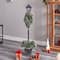 5ft. Pre-Lit LED Holiday Decorated Lamp Post With Faux Greenery In Decorative Container